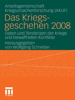 cover image of Das Kriegsgeschehen 2008